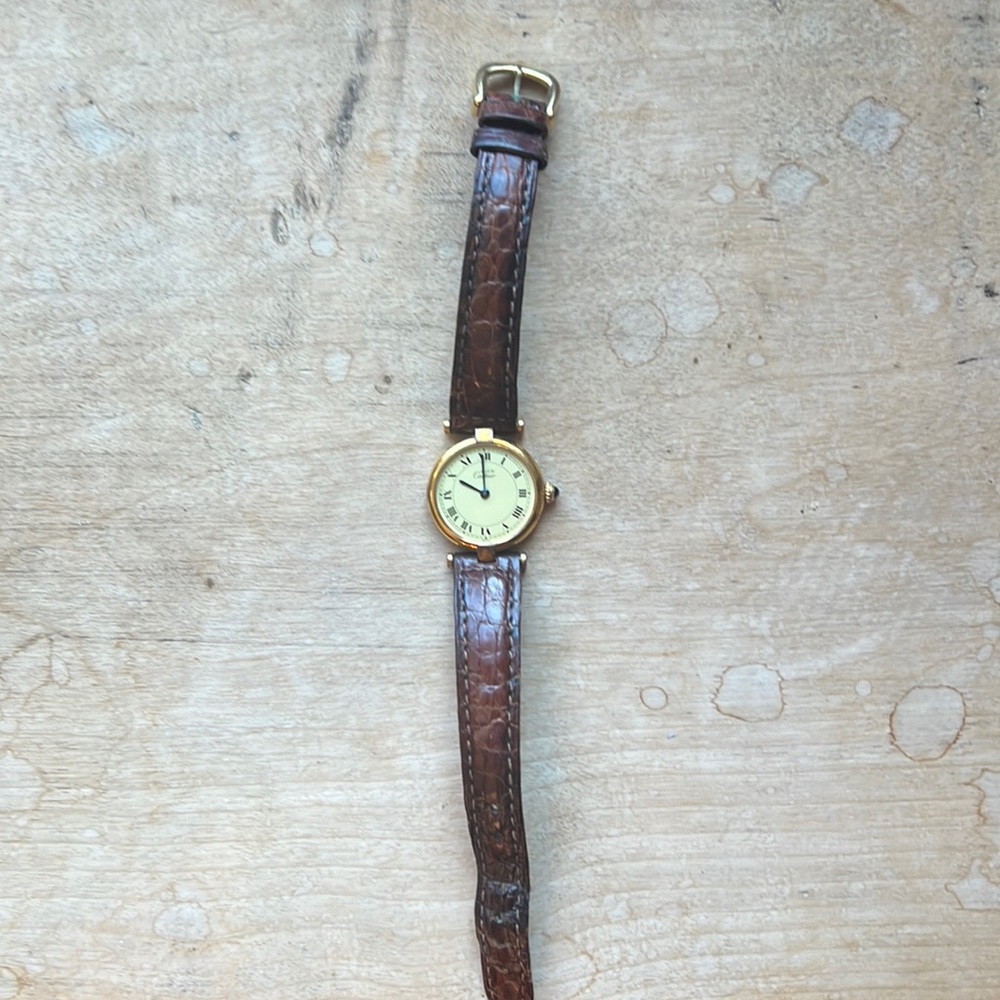 Cartier Gold Vermeil watch 590004